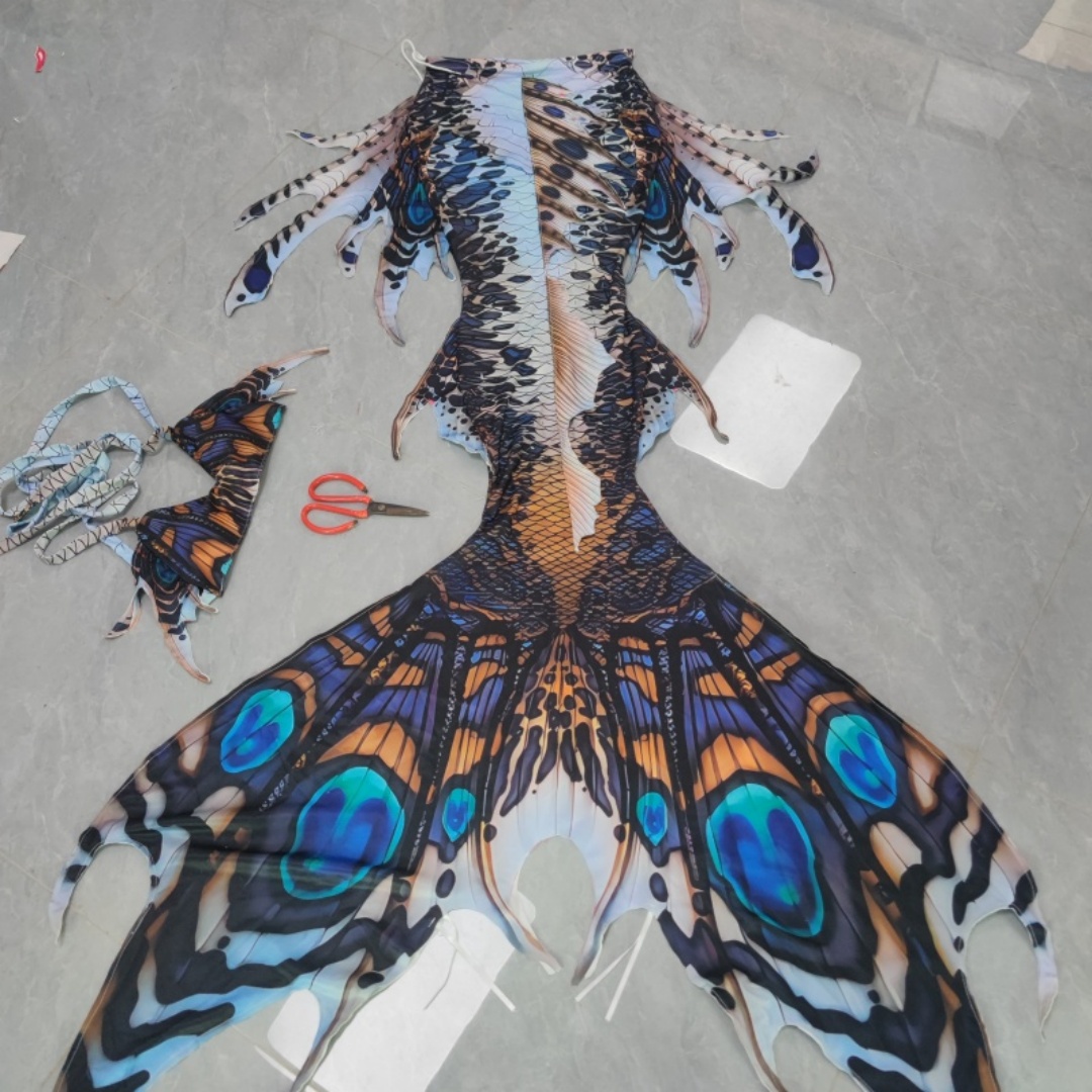 Aquarium & Marine Museum Kota Kinabalu - New Original Multi-Color Mermaid Tail Swimsuit,