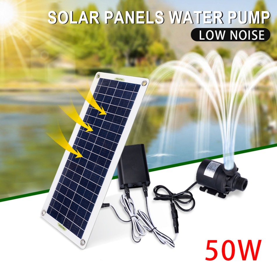 Marine Aquarium Kit - 50W Solar Power Water Pump Set