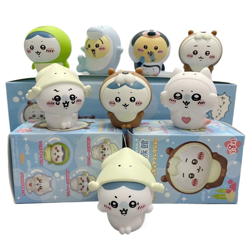 8pcs/Box Kawaii Chiikawa Aquar - Marine Aquarium Kit recension och pris