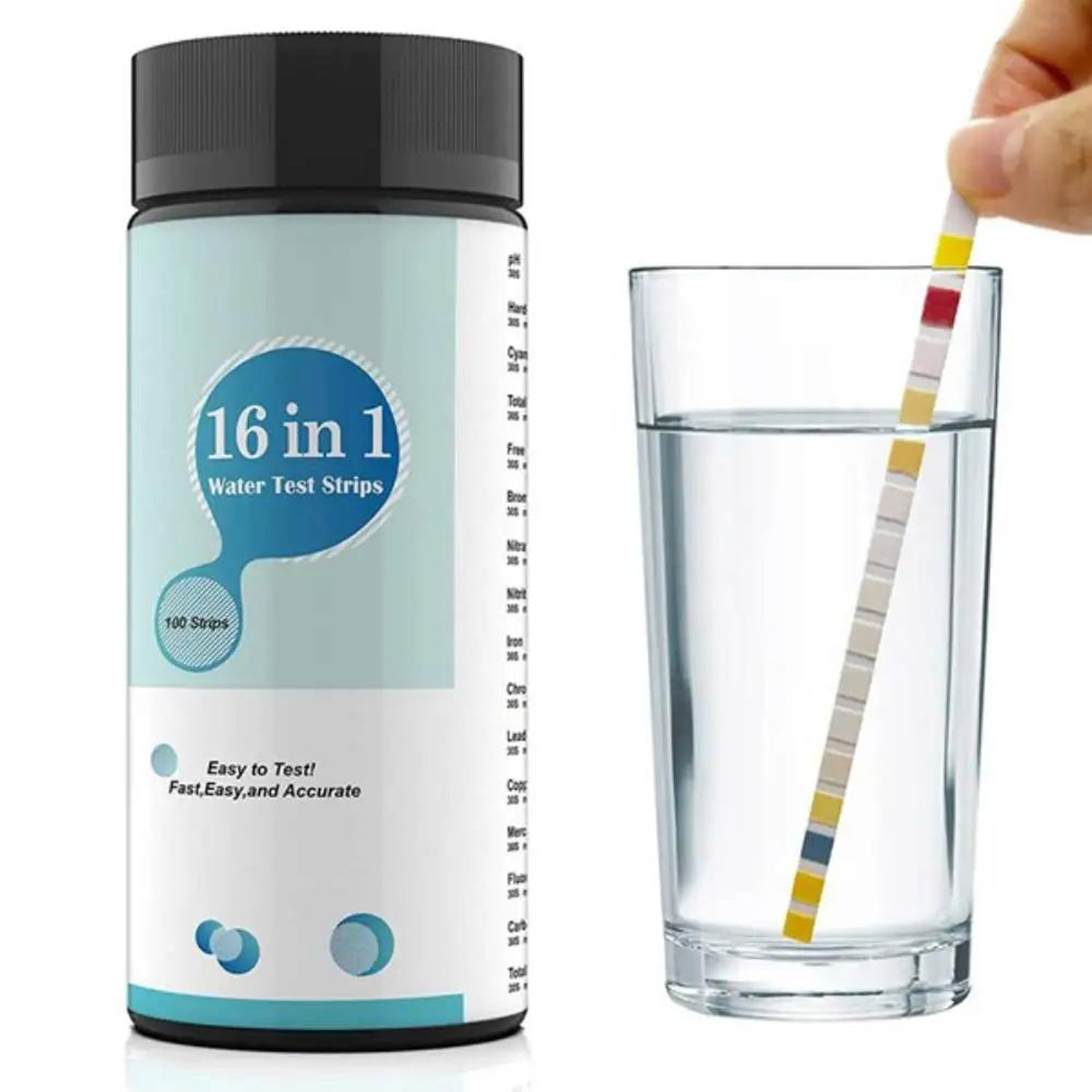 16-in-1 Water Test Kit Strips, - Marine Aquarium Water Test Kit recension och pris
