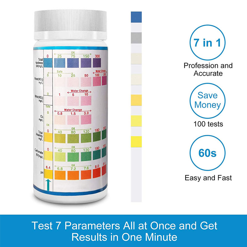 7-IN-1 Aquarium Test Strips 10 - Marine Aquarium Water Test Kit recension och pris