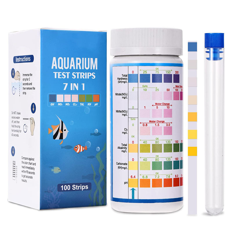 7-IN-1 Aquarium Test Strips 10 - Marine Aquarium Water Test Kit recension och pris