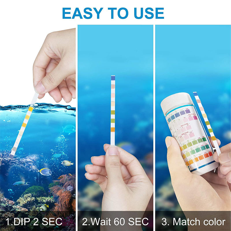 7-IN-1 Aquarium Test Strips 10 - Marine Aquarium Water Test Kit recension och pris