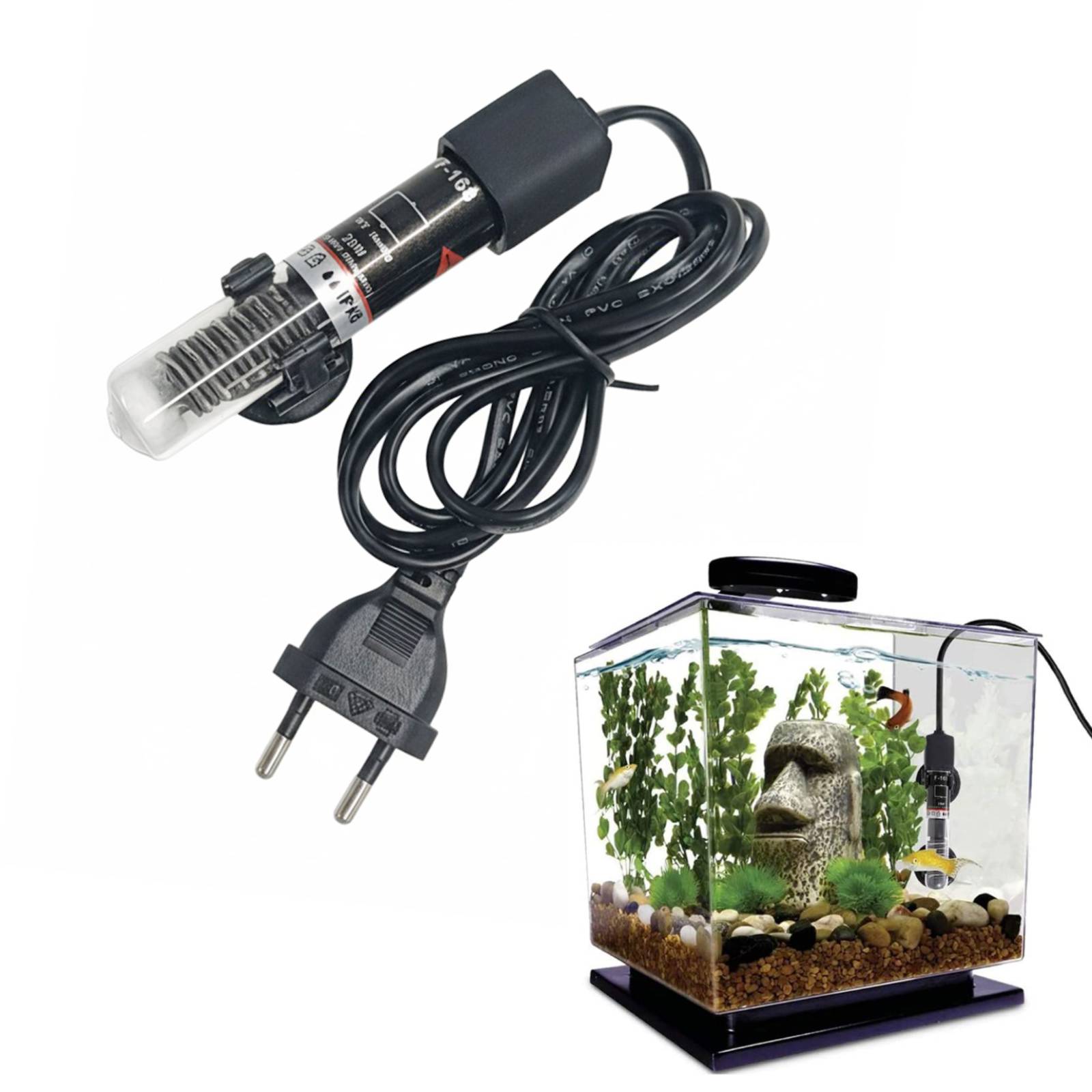 Mini Aquarium Heater Submersib - Marine Aquarium Nano recension och pris