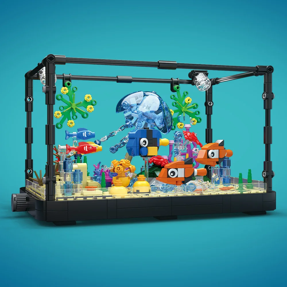 Fish Tank Building Block Set w - Aquarium Marine Fishes recension och pris