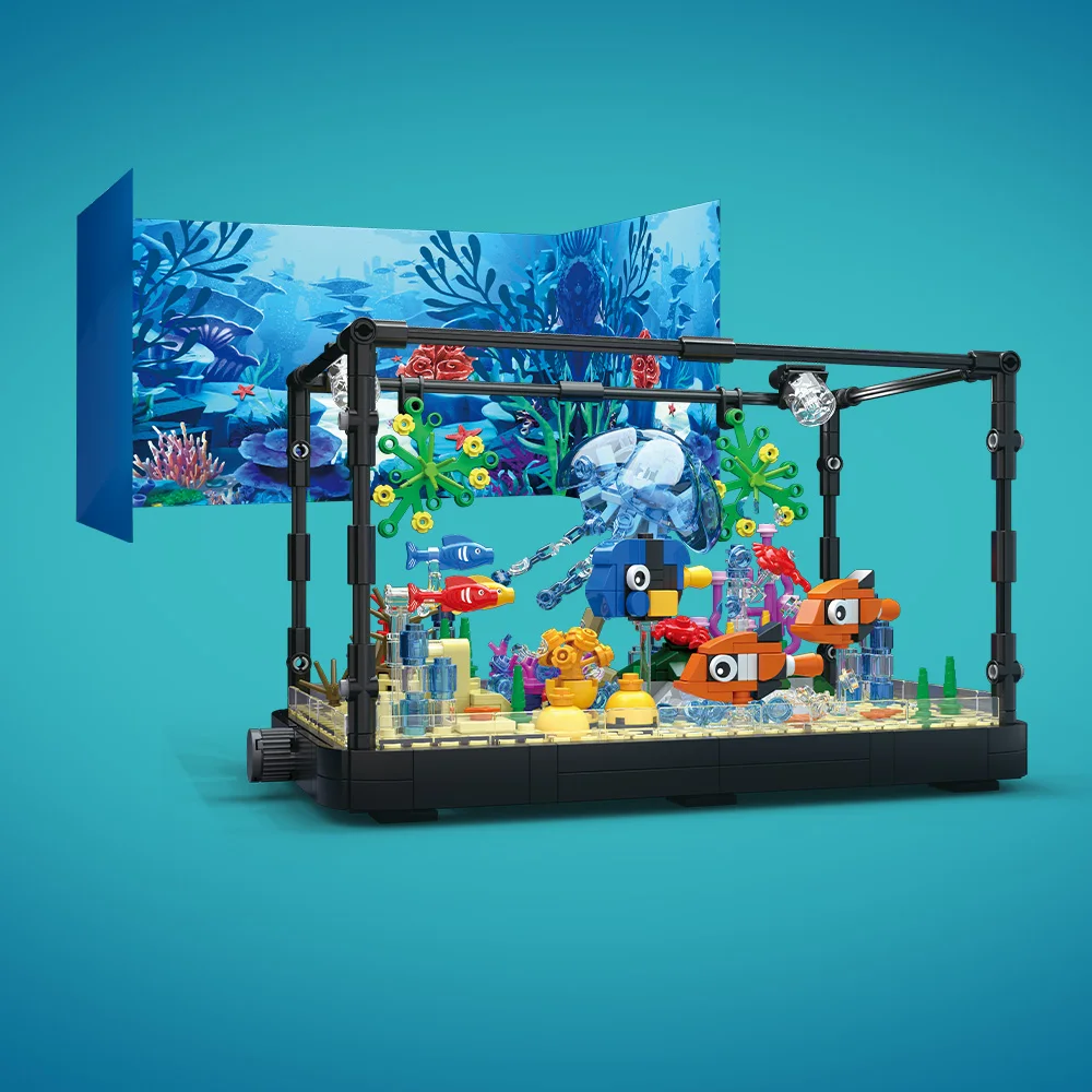 Fish Tank Building Block Set w - Aquarium Marine Fishes recension och pris