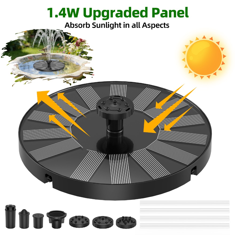 New 1.4W Solar Fountain Stable - Marine Aquarium Equipment recension och pris
