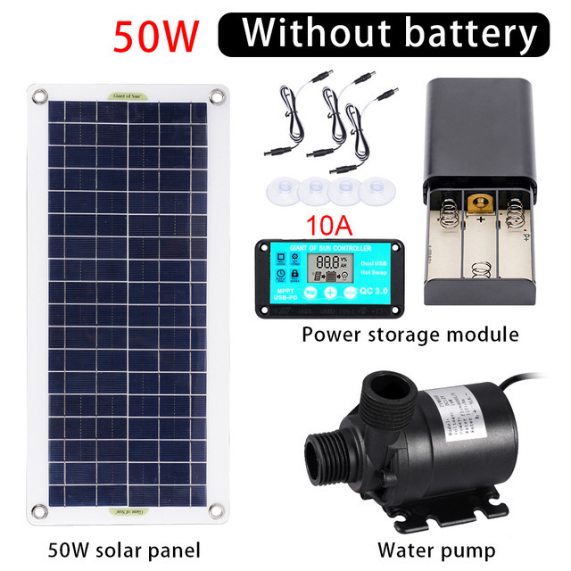 50W Solar Power Water Pump Set - Marine Aquarium Kit recension och pris