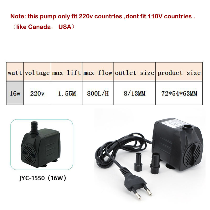AC 220V 16W 25W Submersible Wa - Marine Aquarium Nano recension och pris