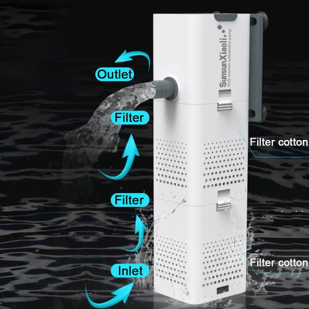 3 In 1 Aquarium Filter Pump Aq - Marine Aquarium Nano recension och pris